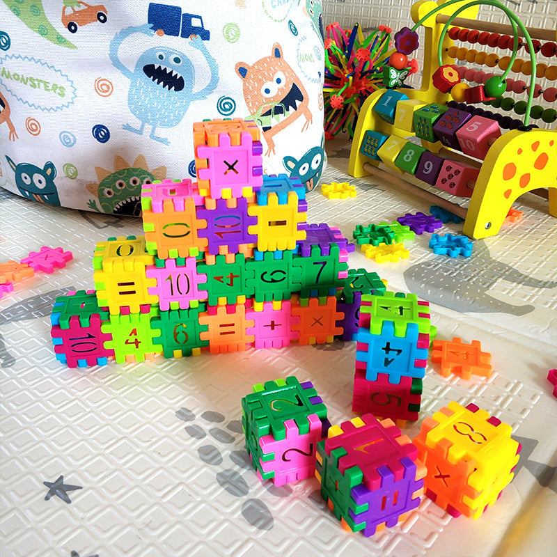 Number and letter block building blocks, early education and intellectual development toys for boys and girls, kindergarten toys