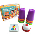 Children's educational stacking cup game, focusing on speed training, kindergarten toy, stacking cup tabletop parent-child interactive game